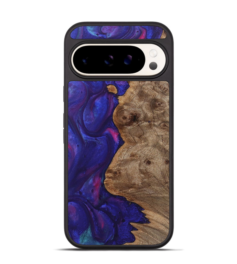 Pixel 9 Wood+Resin Phone Case - Bradley (Purple, 722056)