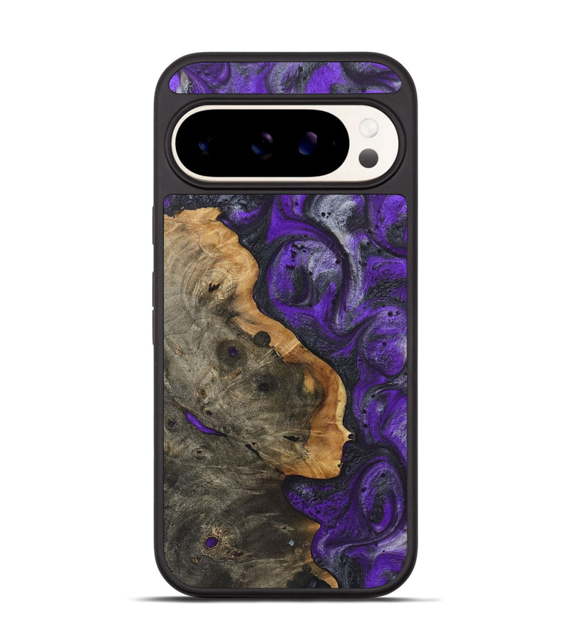 Pixel 9 Wood+Resin Phone Case - Romeo (Purple, 722058)