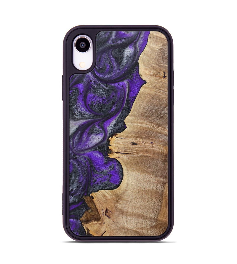 iPhone Xr Wood+Resin Phone Case - Wanda (Purple, 722059)