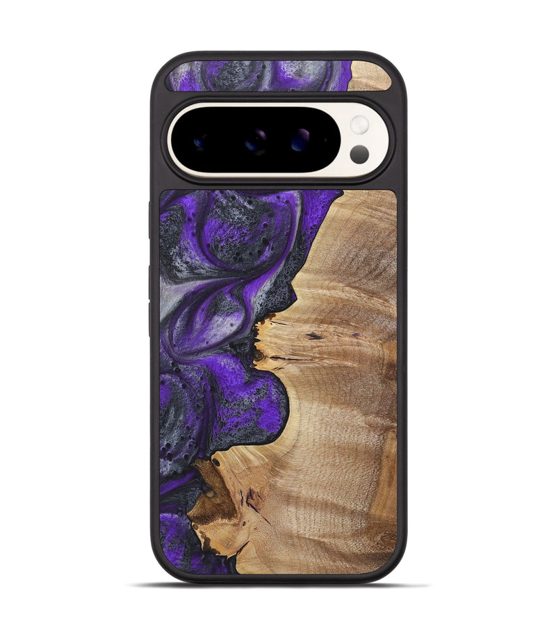 Pixel 9 Wood+Resin Phone Case - Wanda (Purple, 722059)