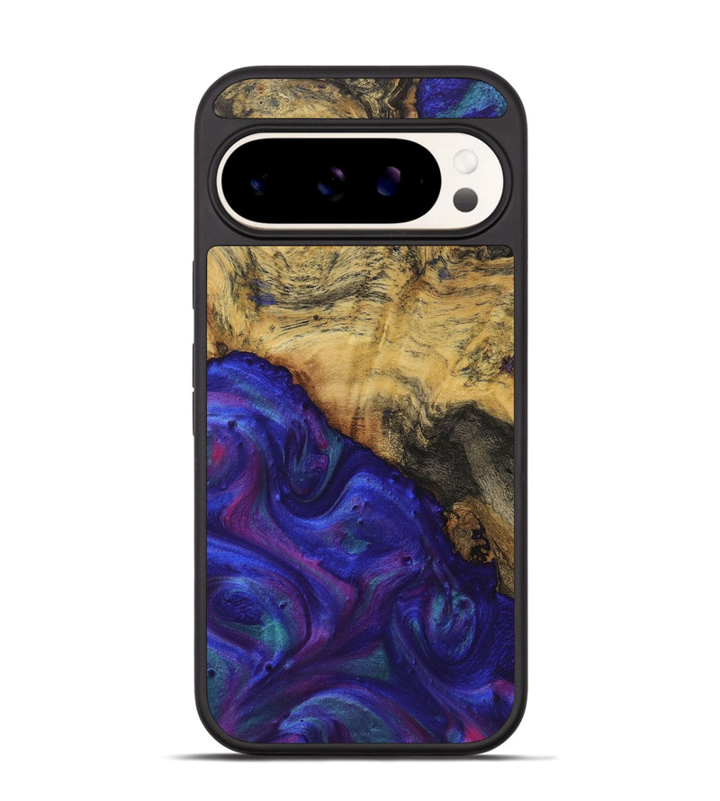 Pixel 9 Wood+Resin Phone Case - Andrea (Purple, 722060)