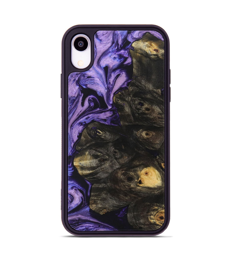 iPhone Xr Wood+Resin Phone Case - Lucas (Purple, 722062)