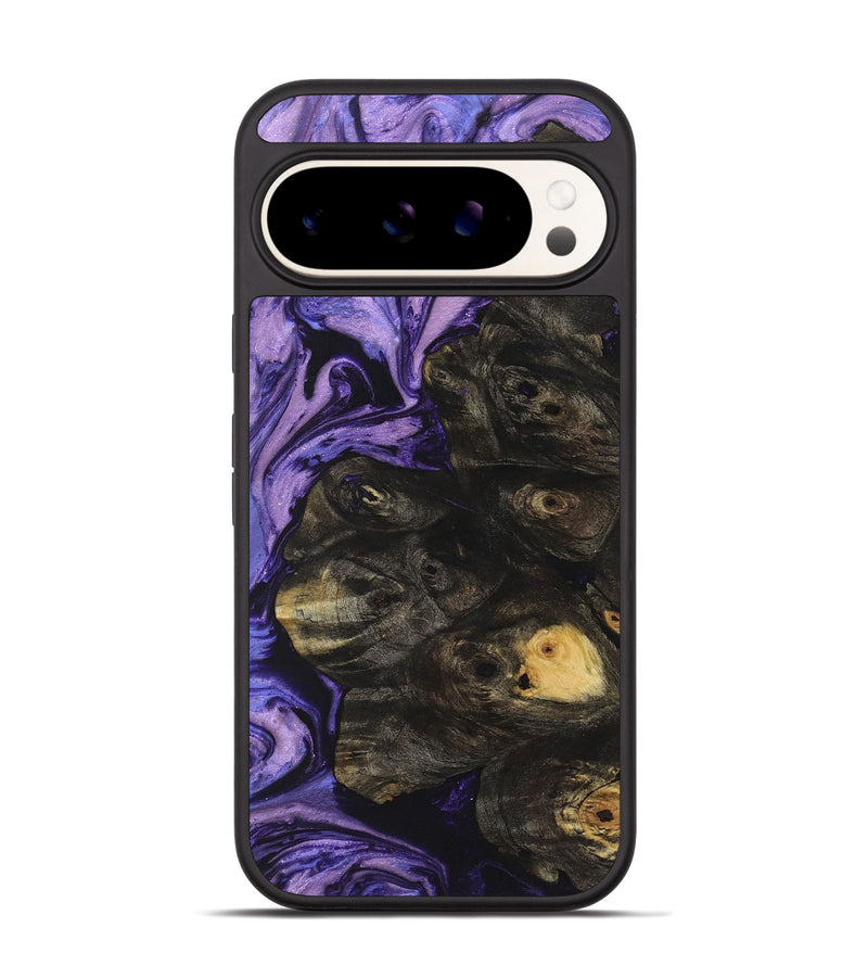 Pixel 9 Wood+Resin Phone Case - Lucas (Purple, 722062)