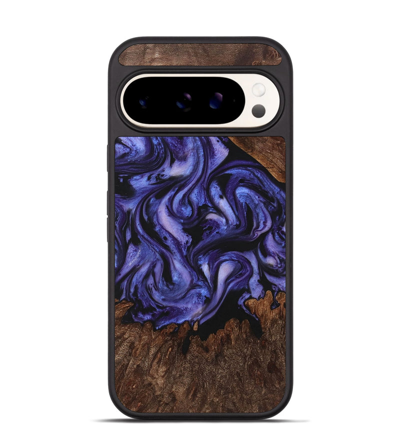 Pixel 9 Wood+Resin Phone Case - Enrique (Purple, 722069)