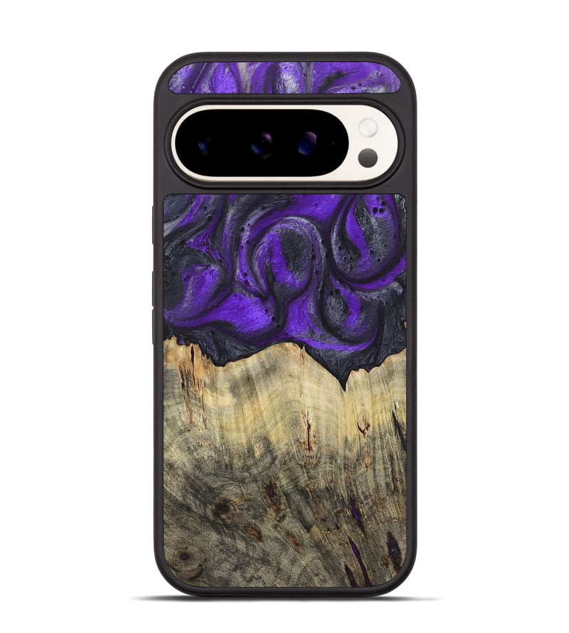 Pixel 9 Wood+Resin Phone Case - Anna (Purple, 722076)