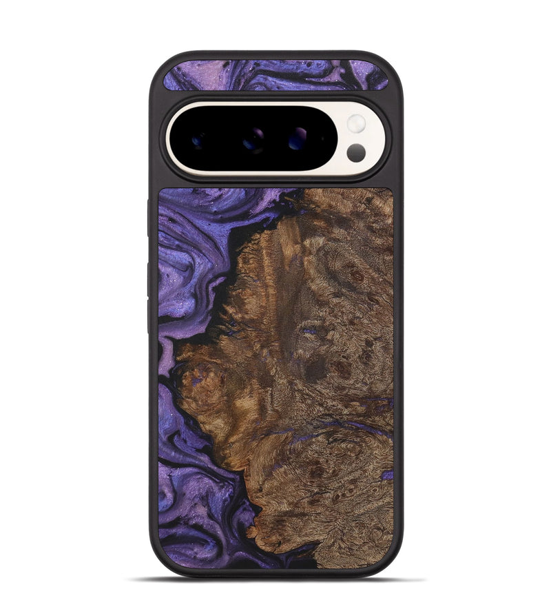 Pixel 9 Wood+Resin Phone Case - Sawyer (Purple, 722077)