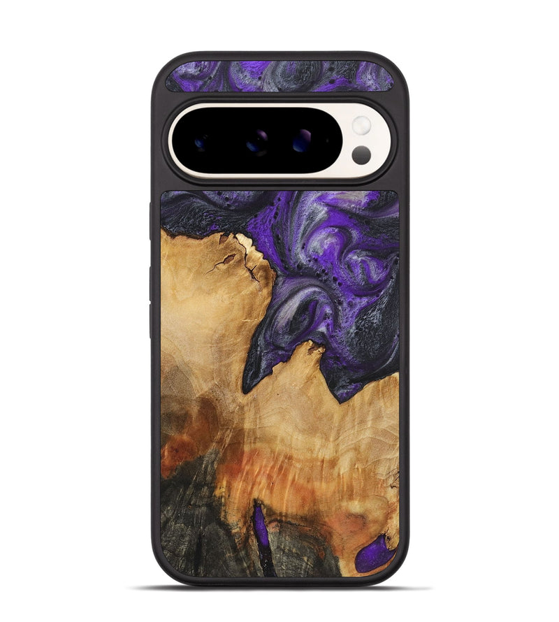 Pixel 9 Wood+Resin Phone Case - Ira (Purple, 722078)