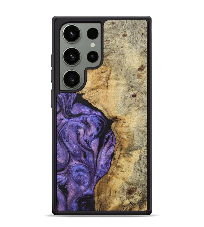 Galaxy S24 Ultra Wood+Resin Phone Case - Taryn (Purple, 722079)