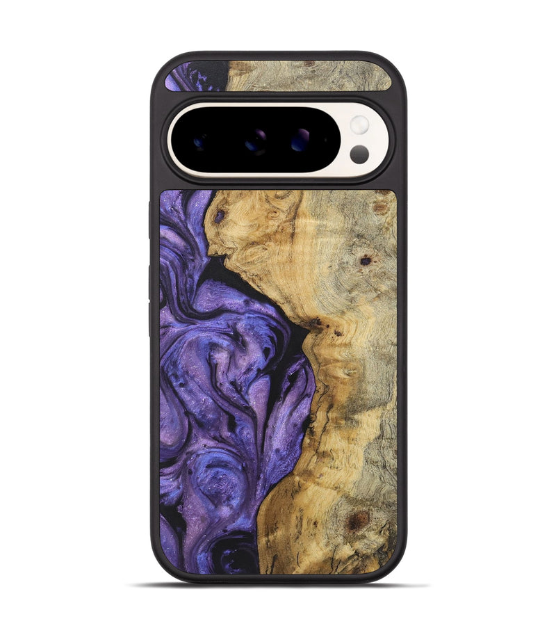 Pixel 9 Wood+Resin Phone Case - Taryn (Purple, 722079)