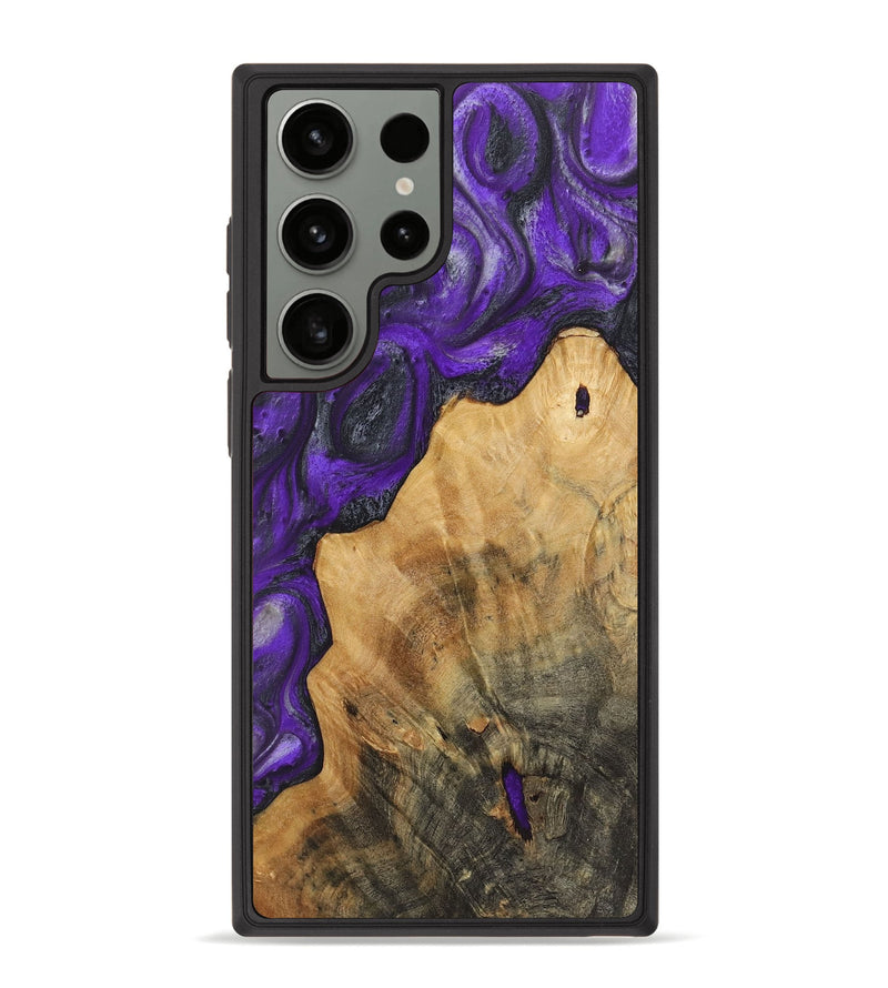 Galaxy S23 Ultra Wood+Resin Phone Case - Finn (Purple, 722080)