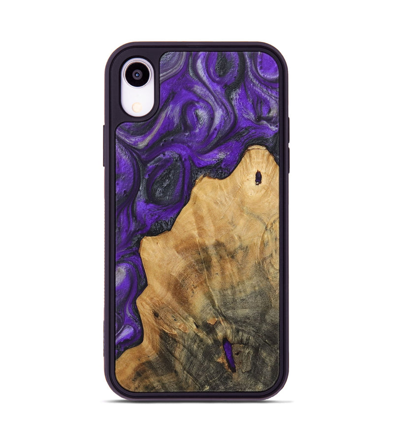 iPhone Xr Wood+Resin Phone Case - Finn (Purple, 722080)