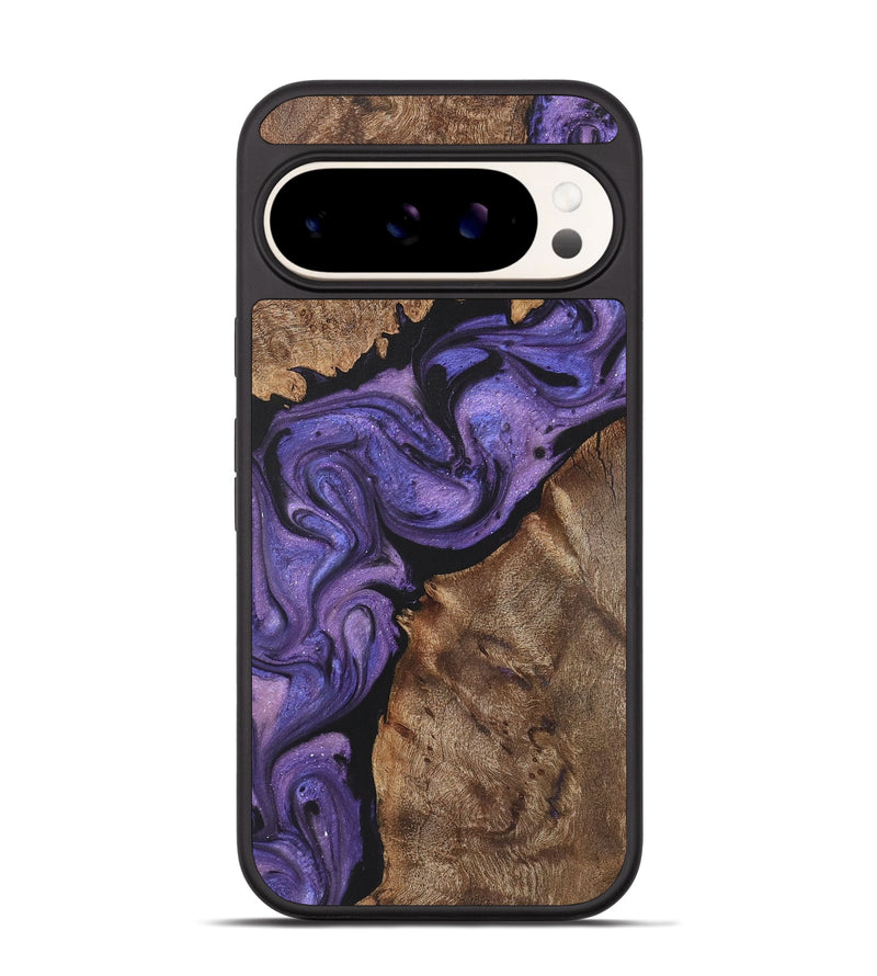 Pixel 9 Wood+Resin Phone Case - Lucille (Purple, 722081)