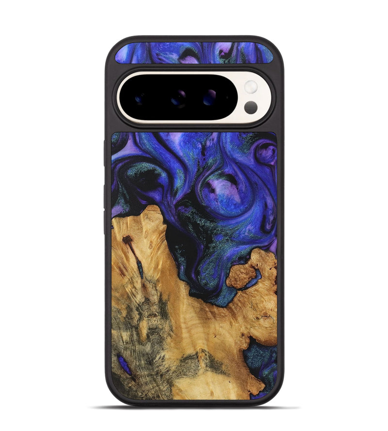 Pixel 9 Pro Wood+Resin Phone Case - Margot (Purple, 722087)