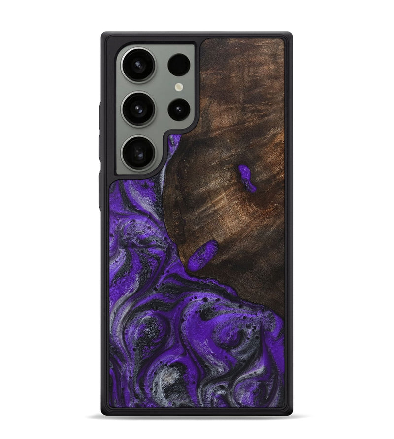 Galaxy S24 Ultra Wood+Resin Phone Case - Mary (Purple, 722088)