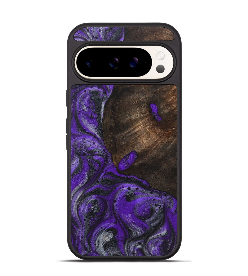 Pixel 9 Wood+Resin Phone Case - Mary (Purple, 722088)