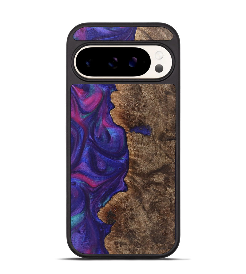 Pixel 9 Wood+Resin Phone Case - Lilith (Purple, 722092)