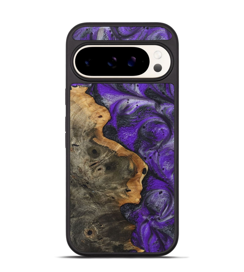 Pixel 9 Wood+Resin Phone Case - Kaden (Purple, 722093)