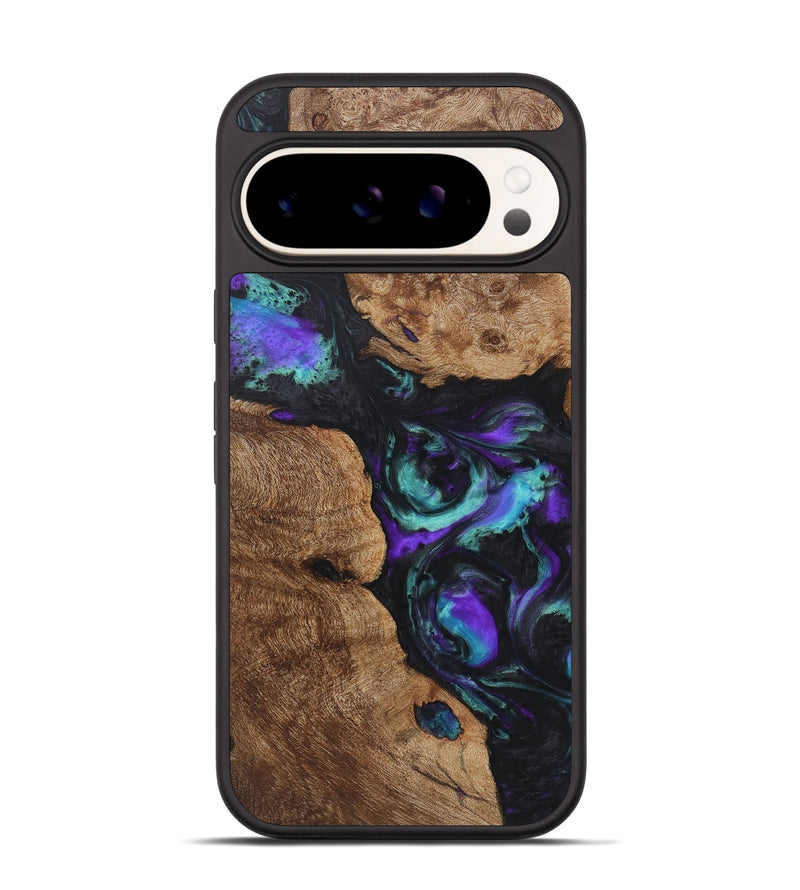 Pixel 9 Wood+Resin Phone Case - Carlton (Purple, 722099)