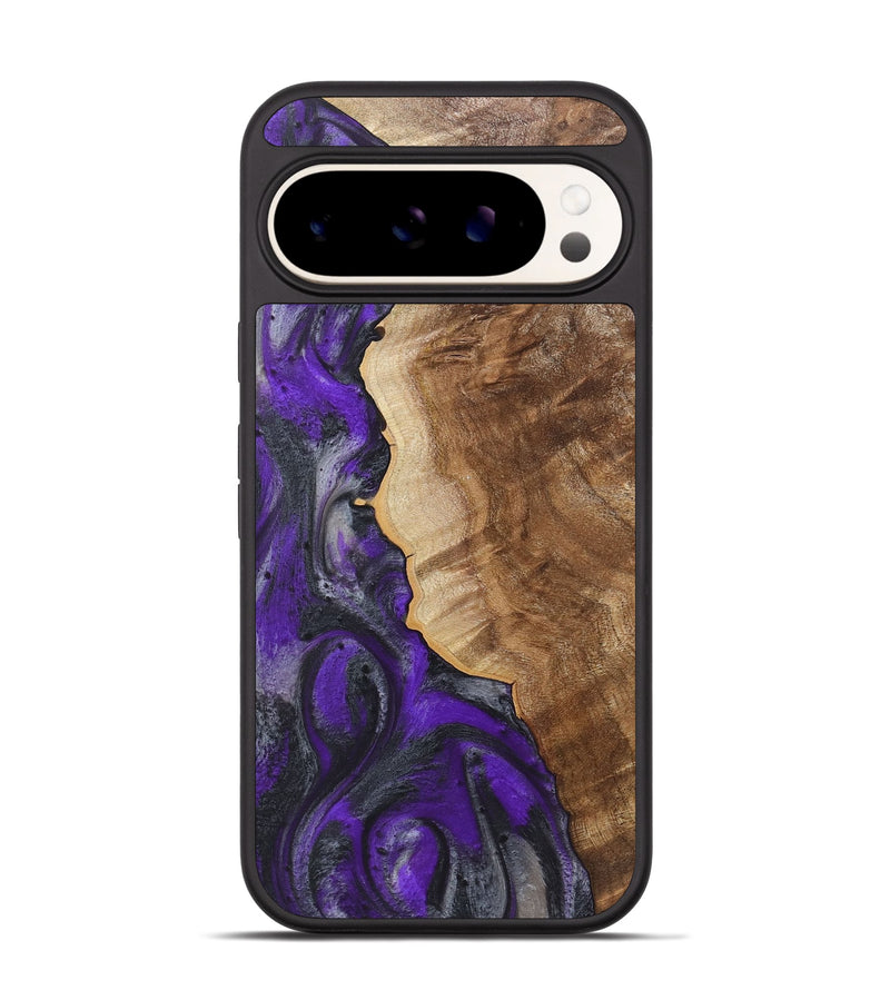 Pixel 9 Wood+Resin Phone Case - Hazel (Purple, 722101)