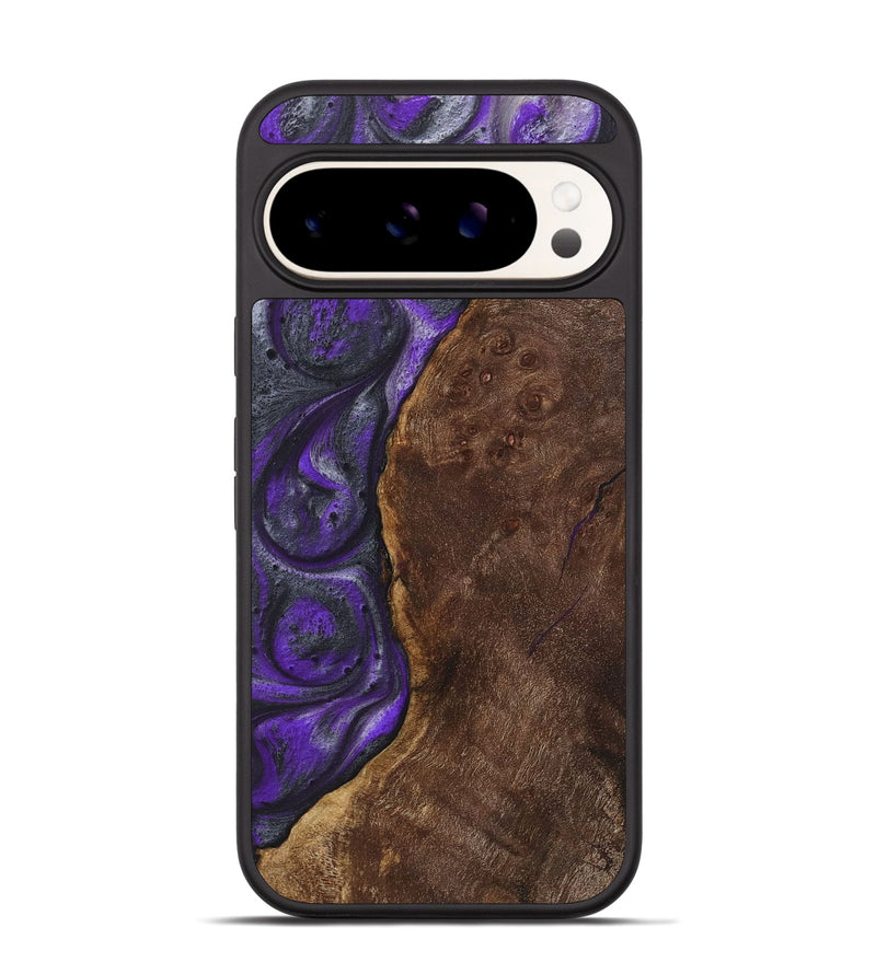 Pixel 9 Wood+Resin Phone Case - Hope (Purple, 722105)