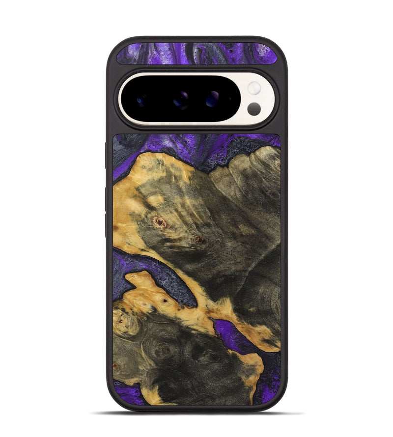 Pixel 9 Wood+Resin Phone Case - Emilia (Purple, 722107)