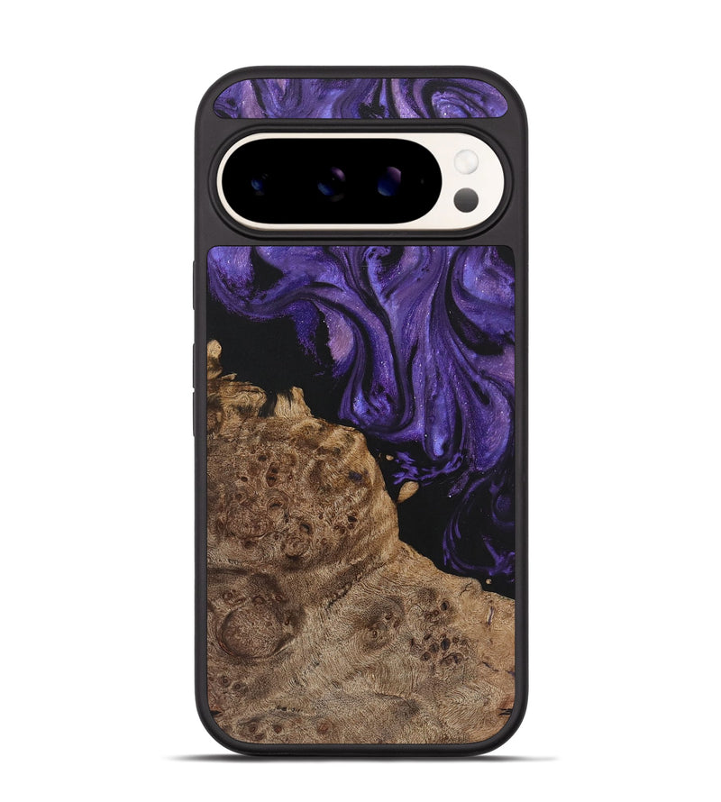 Pixel 9 Wood+Resin Phone Case - Declan (Purple, 722109)