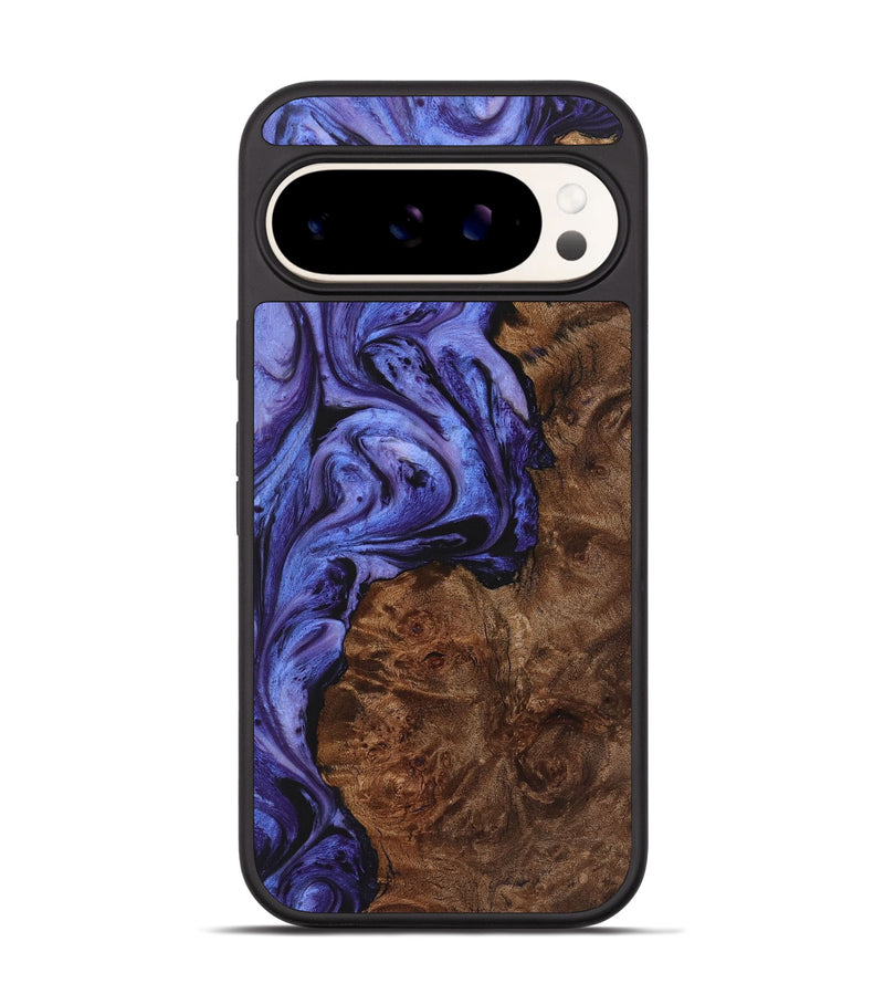 Pixel 9 Wood+Resin Phone Case - Deneen (Purple, 722113)