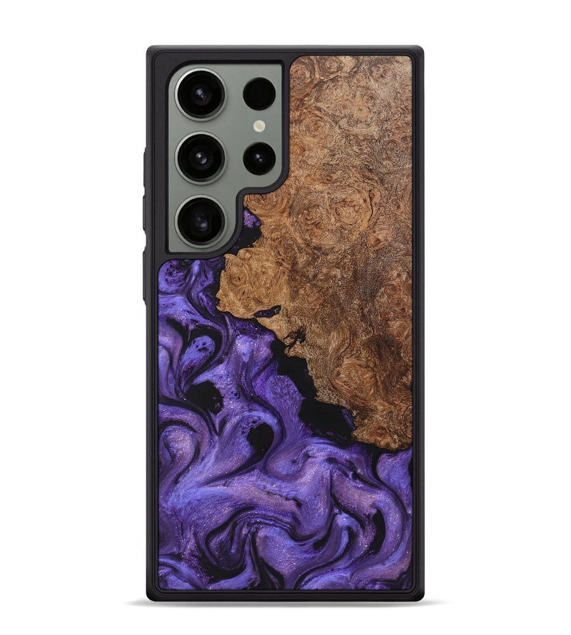 Galaxy S24 Ultra Wood+Resin Phone Case - Jazmine (Purple, 722114)