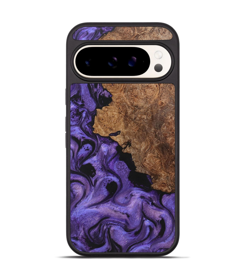 Pixel 9 Wood+Resin Phone Case - Jazmine (Purple, 722114)