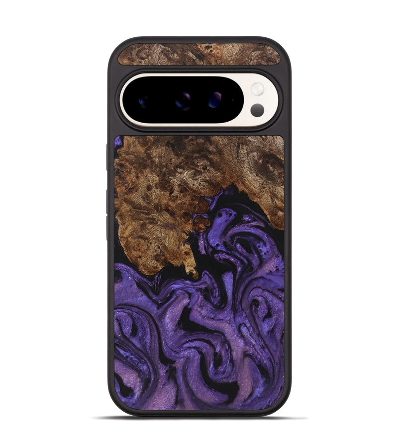 Pixel 9 Wood+Resin Phone Case - Nina (Purple, 722115)