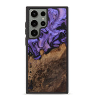 Galaxy S23 Ultra Wood+Resin Phone Case - Camryn (Purple, 722116)