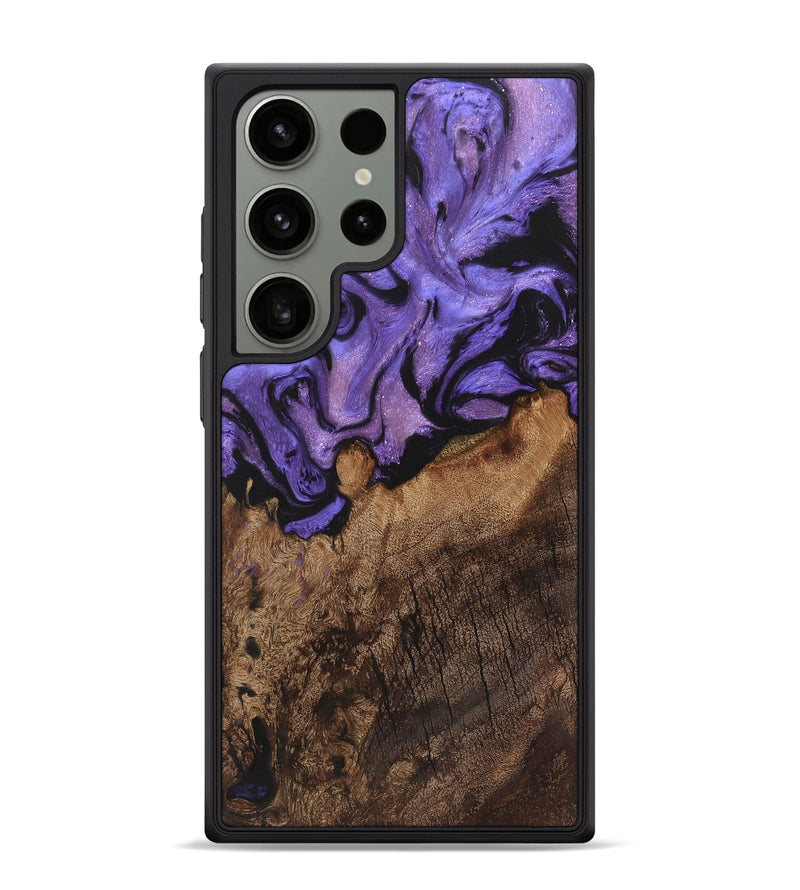 Galaxy S24 Ultra Wood+Resin Phone Case - Camryn (Purple, 722116)