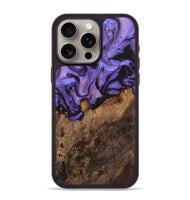 iPhone 15 Pro Max Wood+Resin Phone Case - Camryn (Purple, 722116)