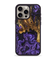 iPhone 15 Pro Max Wood+Resin Phone Case - Mickey (Purple, 722118)