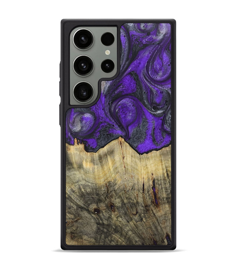 Galaxy S24 Ultra Wood+Resin Phone Case - Jeffrey (Purple, 722119)