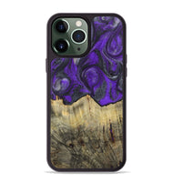 iPhone 13 Pro Max Wood+Resin Phone Case - Jeffrey (Purple, 722119)