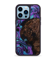 iPhone 14 Pro Max Wood+Resin Phone Case - Loretta (Purple, 722120)