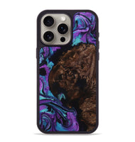 iPhone 15 Pro Max Wood+Resin Phone Case - Loretta (Purple, 722120)