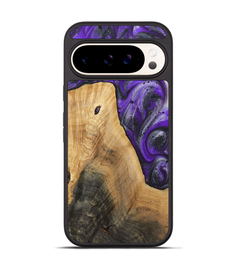 Pixel 9 Wood+Resin Phone Case - Palmer (Purple, 722122)