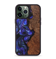 iPhone 13 Pro Max Wood+Resin Phone Case - Noelle (Purple, 722124)