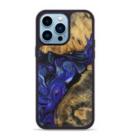 iPhone 14 Pro Max Wood+Resin Phone Case - Greg (Purple, 722125)