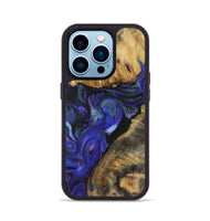 iPhone 14 Pro Wood+Resin Phone Case - Greg (Purple, 722125)