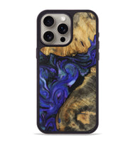 iPhone 15 Pro Max Wood+Resin Phone Case - Greg (Purple, 722125)