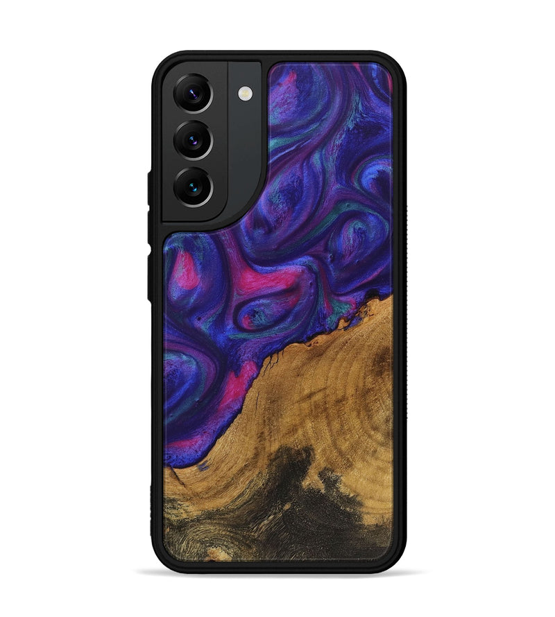 Galaxy S22 Plus Wood+Resin Phone Case - Willow (Purple, 722126)