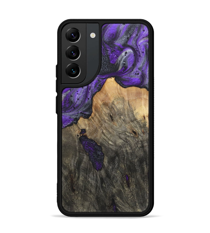 Galaxy S22 Plus Wood+Resin Phone Case - Valentina (Purple, 722127)