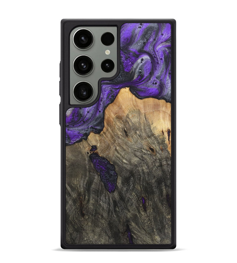 Galaxy S24 Ultra Wood+Resin Phone Case - Valentina (Purple, 722127)