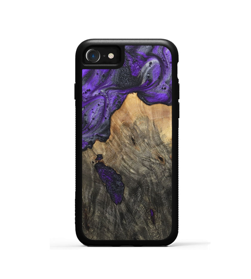 iPhone SE Wood+Resin Phone Case - Valentina (Purple, 722127)