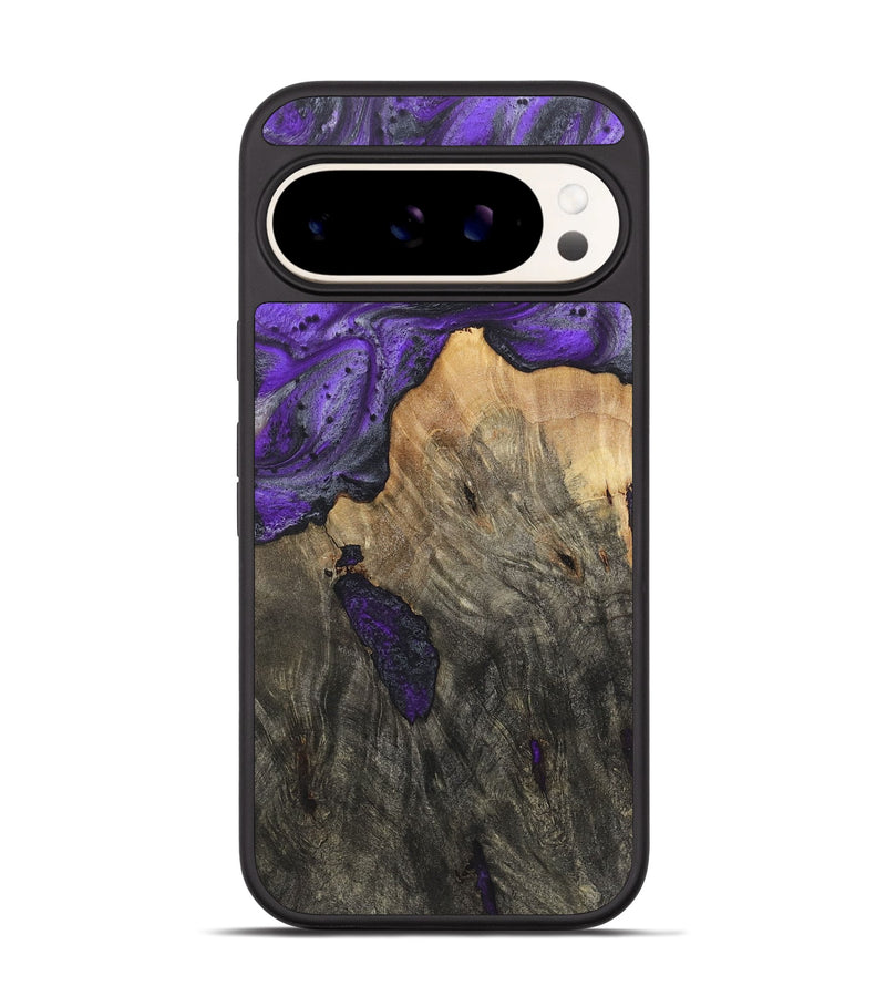 Pixel 9 Wood+Resin Phone Case - Valentina (Purple, 722127)