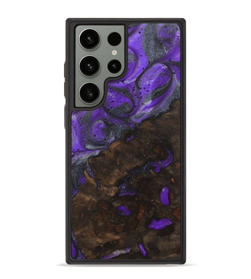 Galaxy S23 Ultra Wood+Resin Phone Case - Aubrey (Purple, 722128)