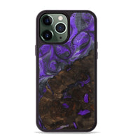 iPhone 13 Pro Max Wood+Resin Phone Case - Aubrey (Purple, 722128)